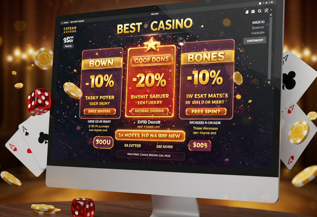 generate image des meilleurs bonus de bienvenue en 2025 casino en ligne